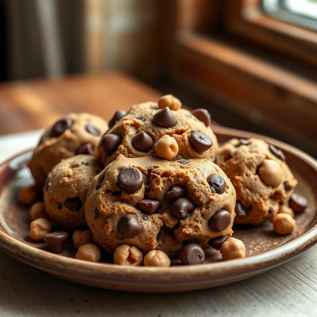 Chocolate Chip Edible Cookie Dough with Chickpeas